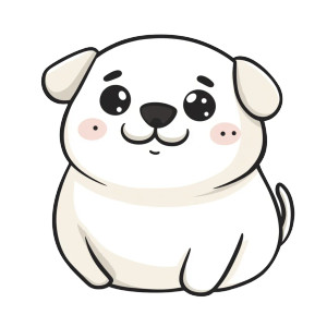 Cute Chubby Dog Sticker Vinyl Car Decal Sticker – Waterproof & UV-Resistant 4.0" Cute Chubby Dog Sticker Vinyl Car Decal Sticker – Waterproof & UV-Resistant 4.0"