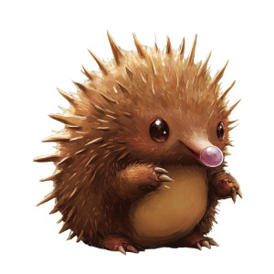 Cute Chubby Echidna Pokemon Vinyl Car Decal Sticker – Waterproof & UV-Resistant 4.0"