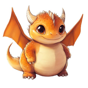 Cute Chubby Long Dragon Vinyl Car Decal Sticker – Waterproof & UV-Resistant 4.0"