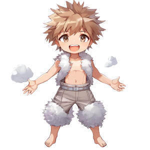 Cute Cloud Mascot Anime Vinyl Car Decal Sticker – Waterproof & UV-Resistant 4.0"