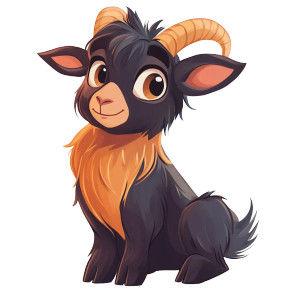 Cute Goat Cartoon Vinyl Car Decal Sticker – Waterproof & UV-Resistant 4.0" Cute Goat Cartoon Vinyl Car Decal Sticker – Waterproof & UV-Resistant 4.0"