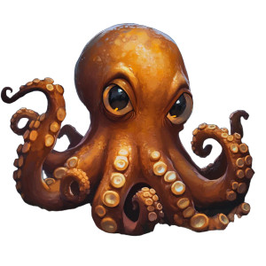 Cute Goofy Octopus Dnd Vinyl Car Decal Sticker – Waterproof & UV-Resistant 4.0"