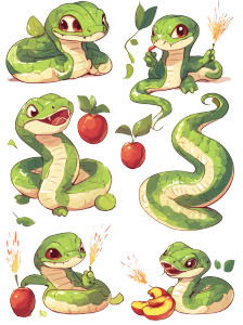Cute Green Snake Sticker Vinyl Car Decal Sticker – Waterproof & UV-Resistant 4.0" Cute Green Snake Sticker Vinyl Car Decal Sticker – Waterproof & UV-Resistant 4.0"