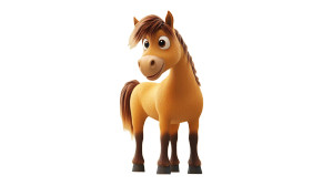 Cute Horse Pixar Style Vinyl Car Decal Sticker – Waterproof & UV-Resistant 7.14" Cute Horse Pixar Style Vinyl Car Decal Sticker – Waterproof & UV-Resistant 7.14"