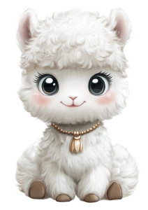 Cute White Alpaca Cartoon Vinyl Car Decal Sticker – Waterproof & UV-Resistant 4.0" Cute White Alpaca Cartoon Vinyl Car Decal Sticker – Waterproof & UV-Resistant 4.0"