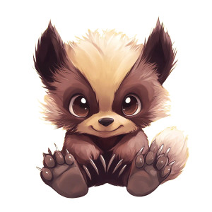 Cute Wolverine Kawaii Vinyl Car Decal Sticker – Waterproof & UV-Resistant 4.0"