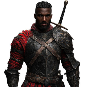 Dark Skin Knight Armor Vinyl Car Decal Sticker – Waterproof & UV-Resistant 4.0"