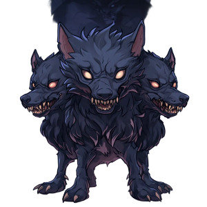 Demon Dog Chibi Castle Vinyl Car Decal Sticker – Waterproof & UV-Resistant 4.0"