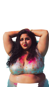 Desi Woman Pool Party Vinyl Car Decal Sticker – Waterproof & UV-Resistant 4.0"