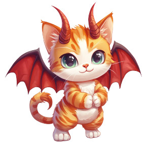 Devil Cat Design Vinyl Car Decal Sticker – Waterproof & UV-Resistant 4.0"