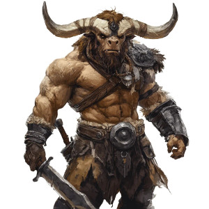 Dnd Barbarian Minotaur Vinyl Car Decal Sticker – Waterproof & UV-Resistant 4.0"