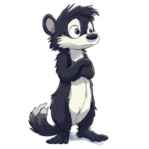 Embarrassed Skunk Cartoon Vinyl Car Decal Sticker – Waterproof & UV-Resistant 4.0" Embarrassed Skunk Cartoon Vinyl Car Decal Sticker – Waterproof & UV-Resistant 4.0"