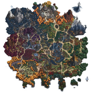 Four Kingdoms Battle Map Vinyl Car Decal Sticker – Waterproof & UV-Resistant 4.0"