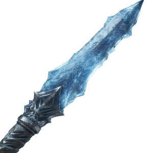 Frozen War Spear Ice Vinyl Car Decal Sticker – Waterproof & UV-Resistant 4.0"