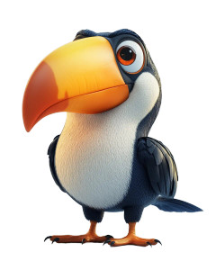 3D Cartoon Toucan Bird Vinyl Car Decal Sticker – Waterproof & UV-Resistant 4.0" 3D Cartoon Toucan Bird Vinyl Car Decal Sticker – Waterproof & UV-Resistant 4.0"
