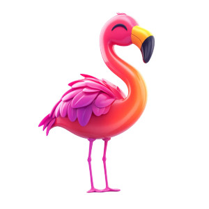 3D Flamingo Mascot Vinyl Car Decal Sticker – Waterproof & UV-Resistant 4.0" 3D Flamingo Mascot Vinyl Car Decal Sticker – Waterproof & UV-Resistant 4.0"