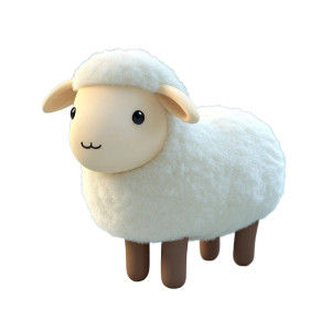 3D Sheep Side Cute Vinyl Car Decal Sticker – Waterproof & UV-Resistant 4.0"