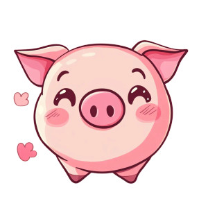 Adorable Piggy Kawaii Vinyl Car Decal Sticker – Waterproof & UV-Resistant 4.0" Adorable Piggy Kawaii Vinyl Car Decal Sticker – Waterproof & UV-Resistant 4.0"