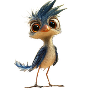 Adorable Roadrunner Pixar Style Vinyl Car Decal Sticker – Waterproof & UV-Resistant 4.0"