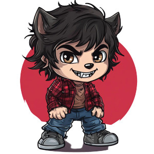 American Werewolf Chibi Vinyl Car Decal Sticker – Waterproof & UV-Resistant 4.0" American Werewolf Chibi Vinyl Car Decal Sticker – Waterproof & UV-Resistant 4.0"