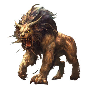 Ancient Greek Manticore Vinyl Car Decal Sticker – Waterproof & UV-Resistant 4.0"