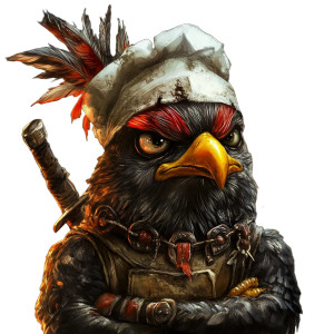 Angry Chef Barbarian Bird Vinyl Car Decal Sticker – Waterproof & UV-Resistant 4.0" Angry Chef Barbarian Bird Vinyl Car Decal Sticker – Waterproof & UV-Resistant 4.0"