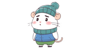 Angry Chibi Hamster Side Vinyl Car Decal Sticker – Waterproof & UV-Resistant 7.14"