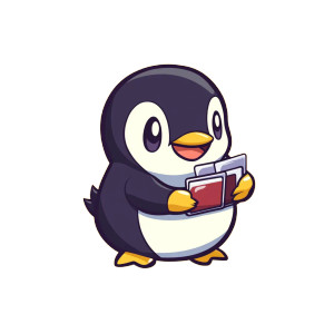 Anime Penguin Pokemon Cards Vinyl Car Decal Sticker – Waterproof & UV-Resistant 4.0"