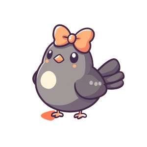 Anime Pigeon Mascot Vinyl Car Decal Sticker – Waterproof & UV-Resistant 4.0"