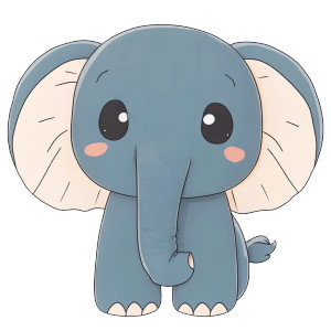 Anthropomorphic Elephant Plush Vinyl Car Decal Sticker – Waterproof & UV-Resistant 4.0" Anthropomorphic Elephant Plush Vinyl Car Decal Sticker – Waterproof & UV-Resistant 4.0"