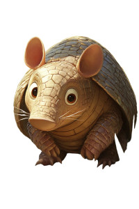 Armadillo Hiding Pixar Vinyl Car Decal Sticker – Waterproof & UV-Resistant 4.0"