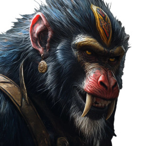 Armored Berserker Mandrill Vinyl Car Decal Sticker – Waterproof & UV-Resistant 4.0" Armored Berserker Mandrill Vinyl Car Decal Sticker – Waterproof & UV-Resistant 4.0"