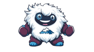 Avalanche Mascot Cartoon Vinyl Car Decal Sticker – Waterproof & UV-Resistant 7.14"