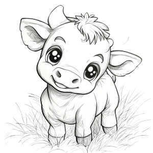 Baby Cow Milkshake Vinyl Car Decal Sticker – Waterproof & UV-Resistant 4.0"