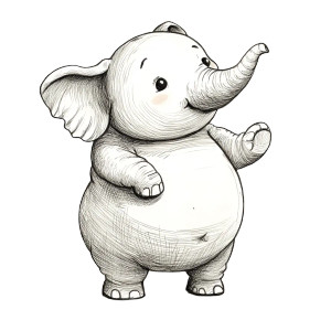 Baby Cute Big Belly Animals Vinyl Car Decal Sticker – Waterproof & UV-Resistant 4.0"