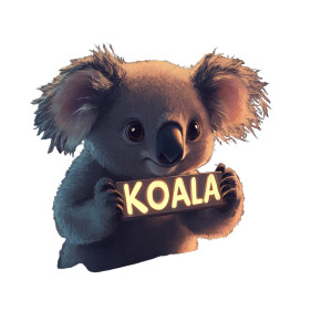 Baby Koala Computers Vinyl Car Decal Sticker – Waterproof & UV-Resistant 4.0"