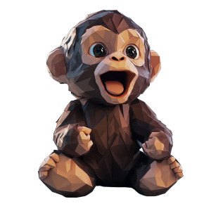 Baby Kong Orlinski Chibi Vinyl Car Decal Sticker – Waterproof & UV-Resistant 4.0"