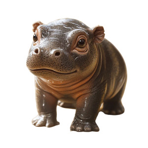 Baby Pygmy Hippo Realistic Vinyl Car Decal Sticker – Waterproof & UV-Resistant 4.0" Baby Pygmy Hippo Realistic Vinyl Car Decal Sticker – Waterproof & UV-Resistant 4.0"