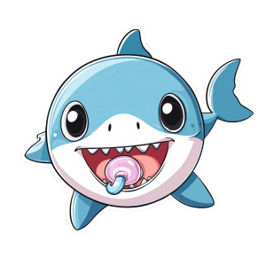 Baby Shark Sticker Pacifier Vinyl Car Decal Sticker – Waterproof & UV-Resistant 4.0" Baby Shark Sticker Pacifier Vinyl Car Decal Sticker – Waterproof & UV-Resistant 4.0"