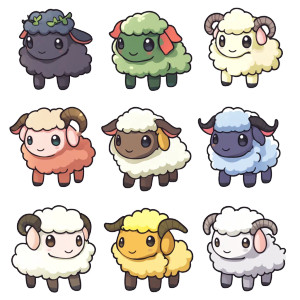 Beautiful Sheep Clipart Vinyl Car Decal Sticker – Waterproof & UV-Resistant 4.0" Beautiful Sheep Clipart Vinyl Car Decal Sticker – Waterproof & UV-Resistant 4.0"