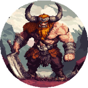 Berserker Token Pixel Vinyl Car Decal Sticker – Waterproof & UV-Resistant 4.0"