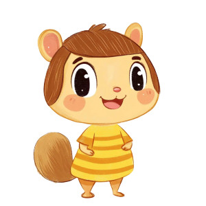 Bright Chipmunk Front Vinyl Car Decal Sticker – Waterproof & UV-Resistant 4.0"