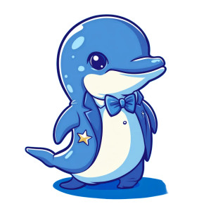 Cartoon Dolphin Formal Vinyl Car Decal Sticker – Waterproof & UV-Resistant 4.0" Cartoon Dolphin Formal Vinyl Car Decal Sticker – Waterproof & UV-Resistant 4.0"