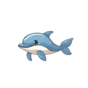 Cartoon Dolphin Side View Vinyl Car Decal Sticker – Waterproof & UV-Resistant 4.0" Cartoon Dolphin Side View Vinyl Car Decal Sticker – Waterproof & UV-Resistant 4.0"