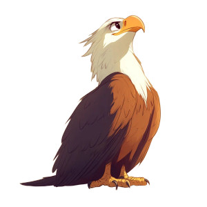 Cartoon Eagle Back View Vinyl Car Decal Sticker – Waterproof & UV-Resistant 4.0" Cartoon Eagle Back View Vinyl Car Decal Sticker – Waterproof & UV-Resistant 4.0"