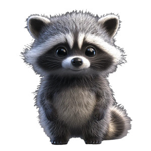 Cartoon Fluffy Raccoon 3D Vinyl Car Decal Sticker – Waterproof & UV-Resistant 4.0" Cartoon Fluffy Raccoon 3D Vinyl Car Decal Sticker – Waterproof & UV-Resistant 4.0"