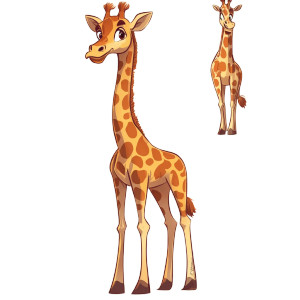 Cartoon Giraffe Vinyl Car Decal Sticker – Waterproof & UV-Resistant 4.0" Cartoon Giraffe Vinyl Car Decal Sticker – Waterproof & UV-Resistant 4.0"