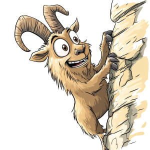 Cartoon Ibex Cliff Vinyl Car Decal Sticker – Waterproof & UV-Resistant 4.0" Cartoon Ibex Cliff Vinyl Car Decal Sticker – Waterproof & UV-Resistant 4.0"