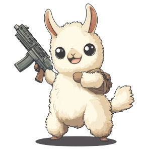 Cartoon Llama Machine Gun Vinyl Car Decal Sticker – Waterproof & UV-Resistant 4.0" Cartoon Llama Machine Gun Vinyl Car Decal Sticker – Waterproof & UV-Resistant 4.0"