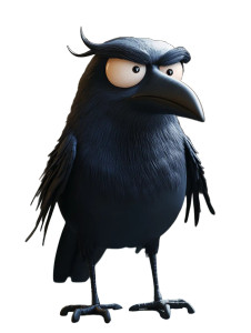 Cartoon Raven Illustration Vinyl Car Decal Sticker – Waterproof & UV-Resistant 4.0" Cartoon Raven Illustration Vinyl Car Decal Sticker – Waterproof & UV-Resistant 4.0"